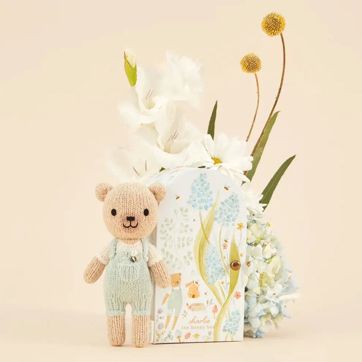 Blue Almonds Ltd Tiny Charlie The Honey Bear Cuddle + Kind