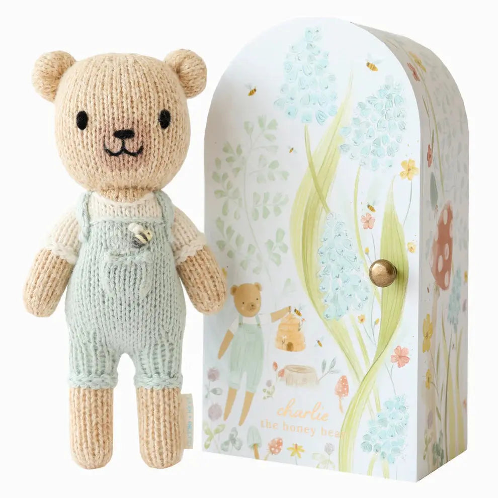 Blue Almonds Ltd Tiny Charlie The Honey Bear Cuddle + Kind