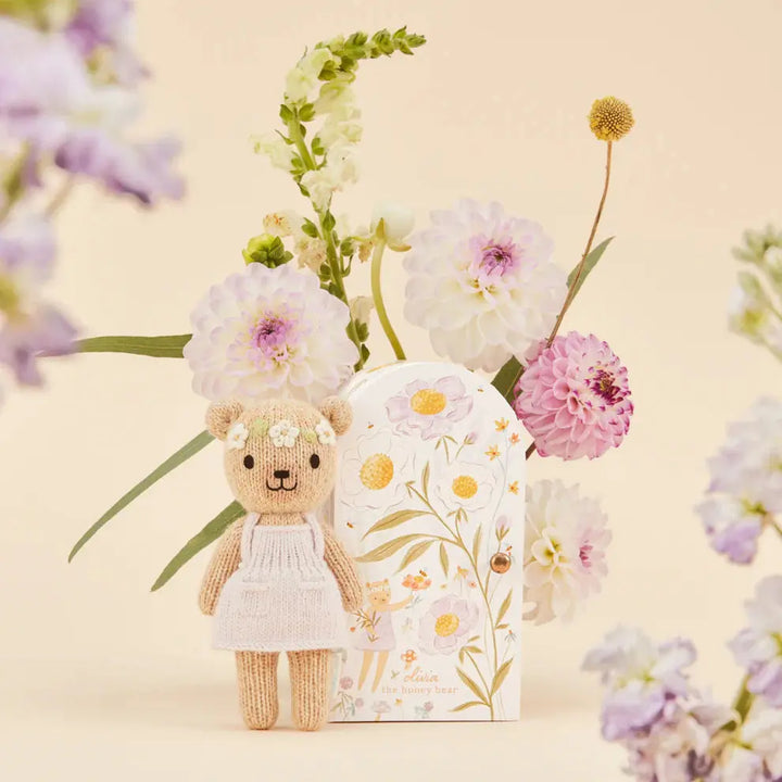 Blue Almonds Ltd Tiny Olivia the Honey Bear Cuddle + Kind