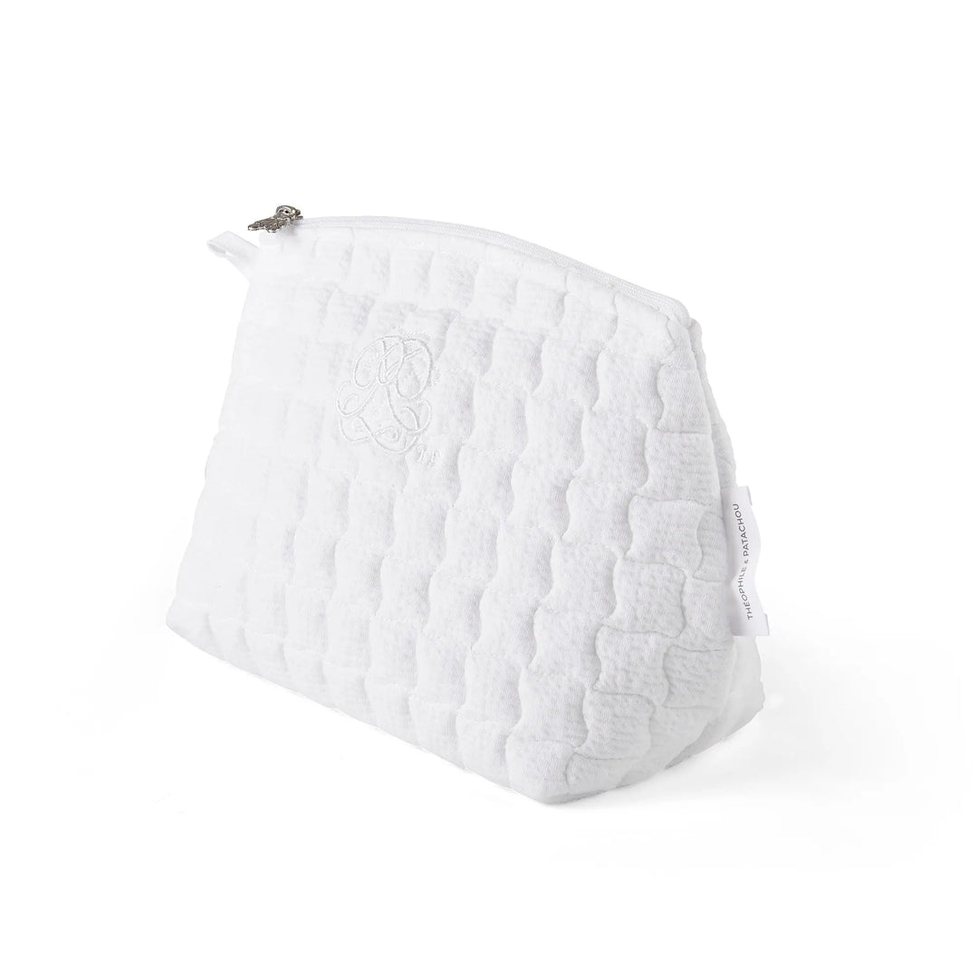 Blue Almonds Ltd Toilet bag - Quilted - Cotton White Theophile & Patachou