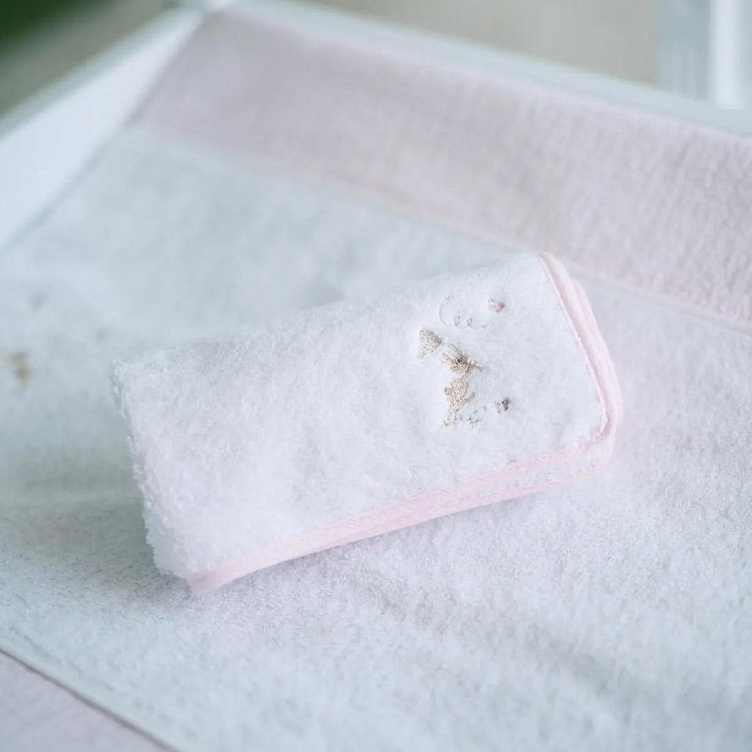 Blue Almonds Ltd Towel for changing mat - Terry cloth - Pink Garden Party Theophile & Patachou