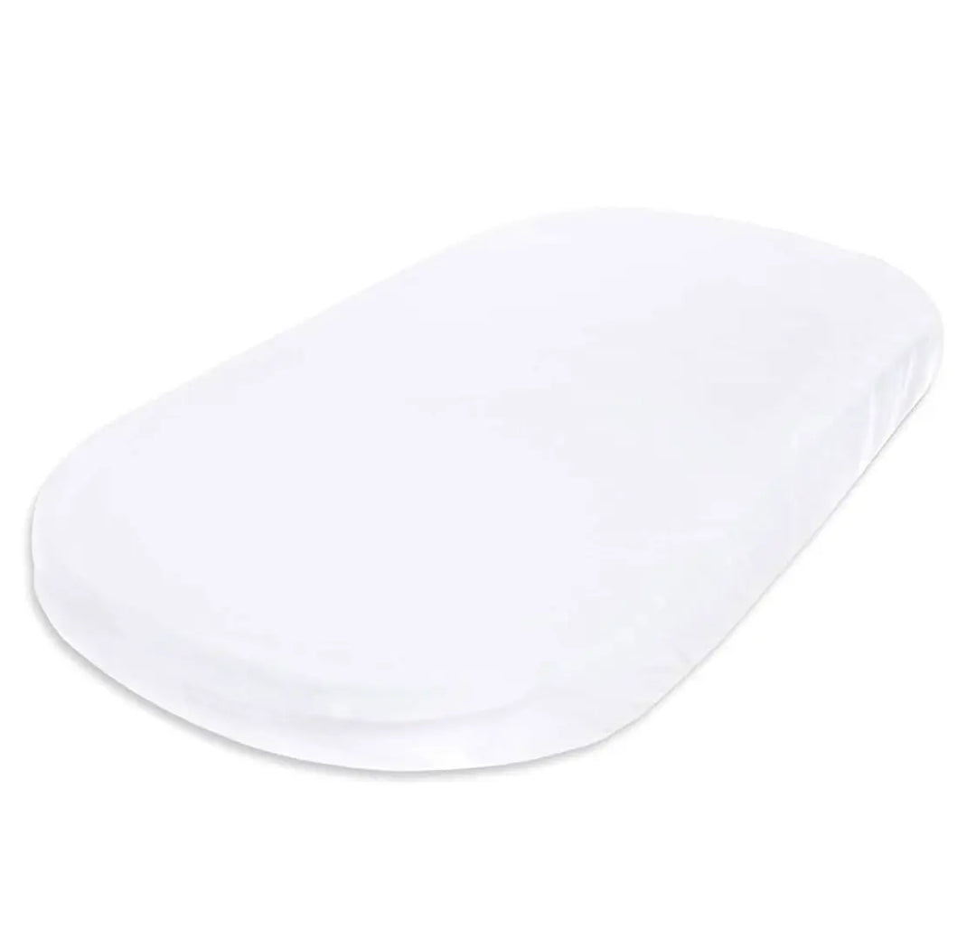 Blue Almonds Ltd Fitted sheet moses basket white Evelyn Kahle