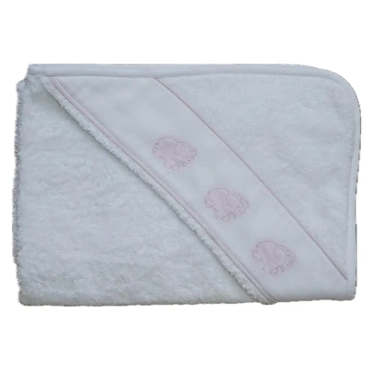 Blue Almonds Ltd Hooded towel elephants pink* Ferrari Mariella