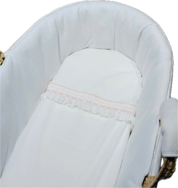 Blue Almonds Ltd Moses basket sheet set 'Amore' Piccola Giuggiola