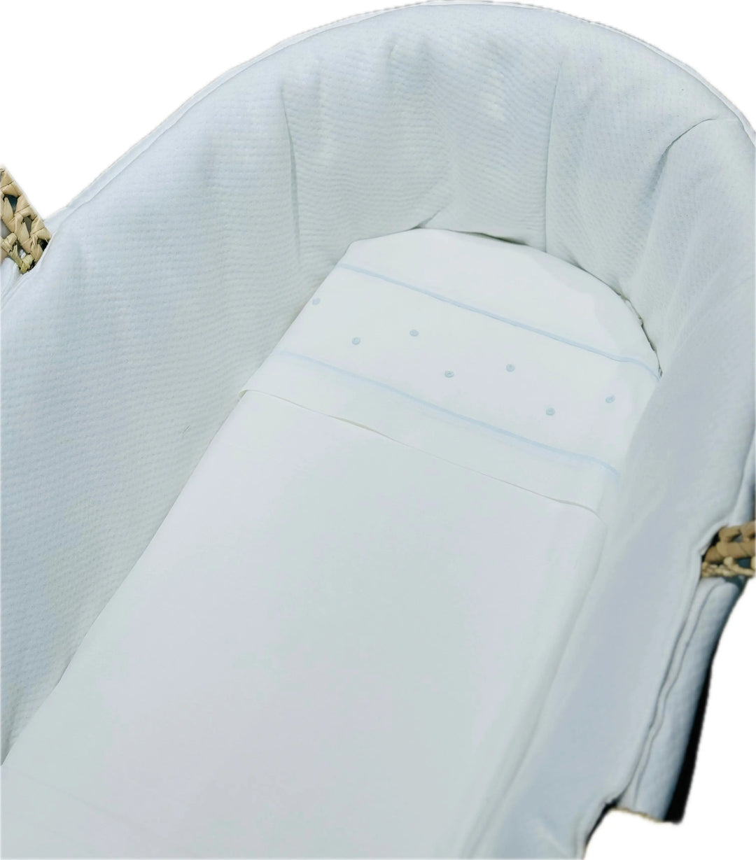 Blue Almonds Ltd Moses basket sheet set 'Angelo' Piccola Giuggiola