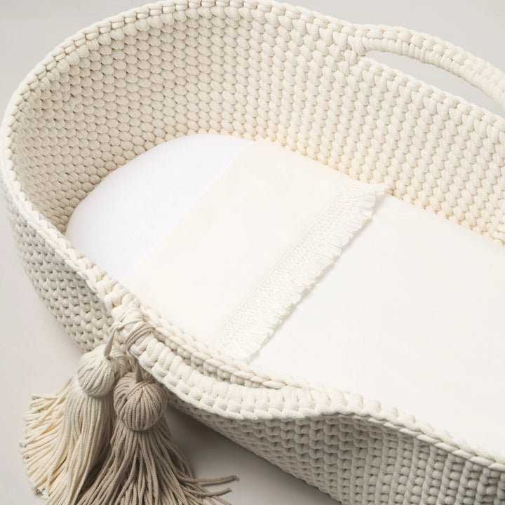 Blue Almonds Ltd Moses basket sheet set 'Eleganza' Piccola Giuggiola