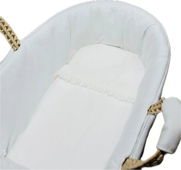 Blue Almonds Ltd Moses basket sheet set 'Eleganza' Piccola Giuggiola