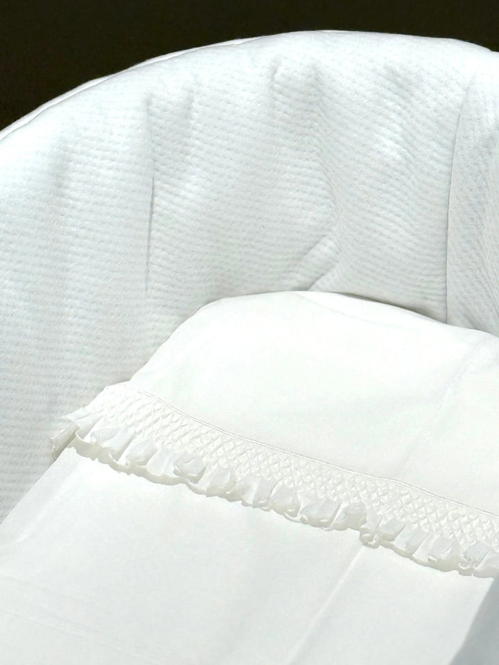 Blue Almonds Ltd Moses basket sheet set 'Eleganza' Piccola Giuggiola