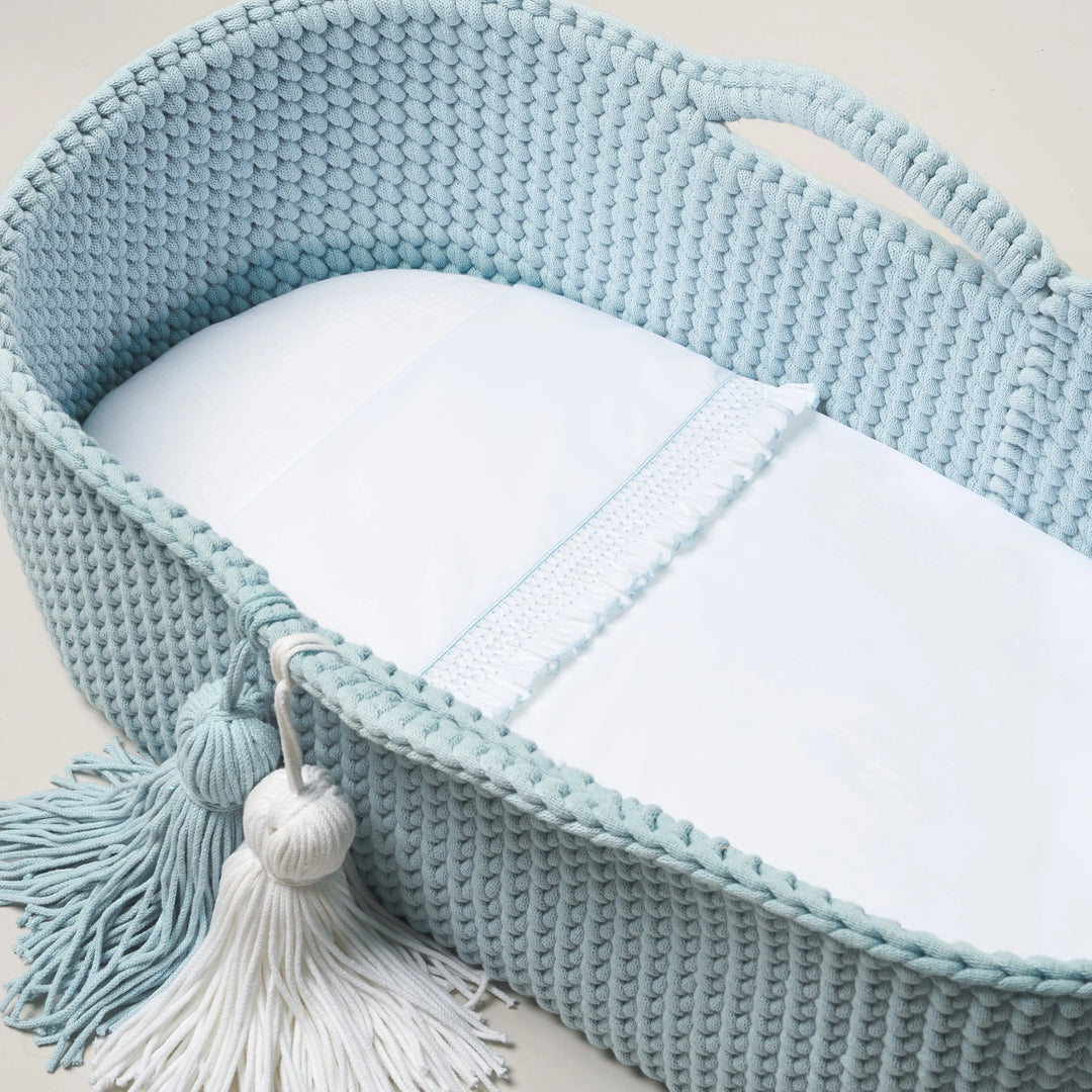 Blue Almonds Ltd Moses basket sheet set 'Mio Caro' Piccola Giuggiola
