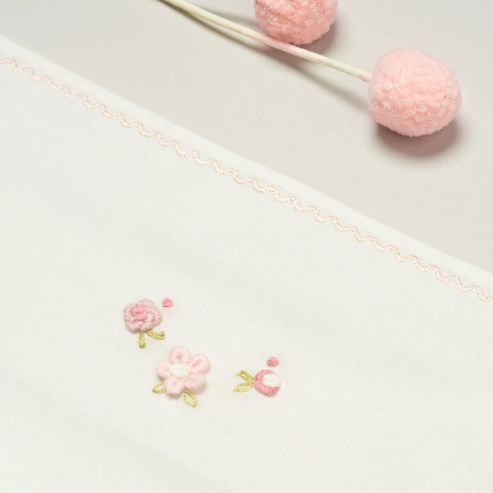 Blue Almonds Ltd Moses basket sheet set 'Piccola Rosa' Piccola Giuggiola