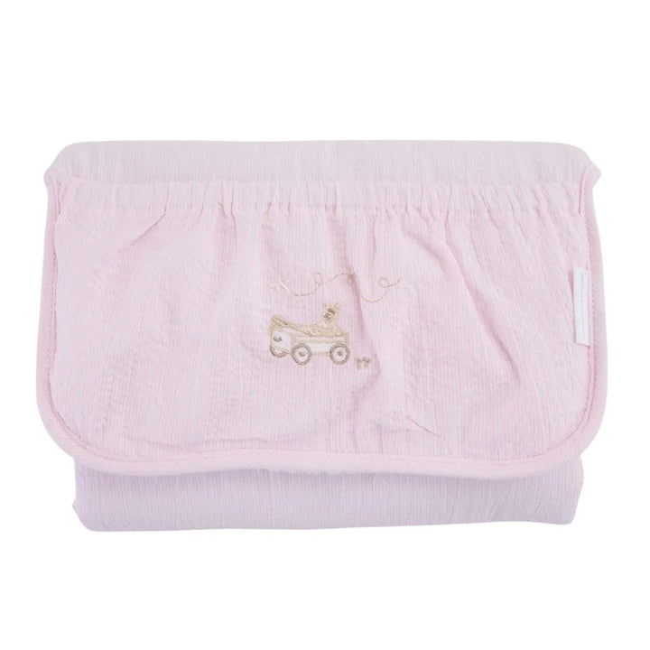 Blue Almonds Ltd Travel changing mattress - Pink Garden Party Theophile & Patachou