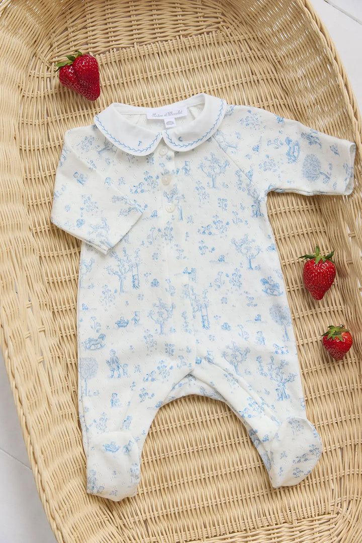 Blue Almonds Ltd Unisex Pyjamas - Sky Blue Tartine et Chocolat