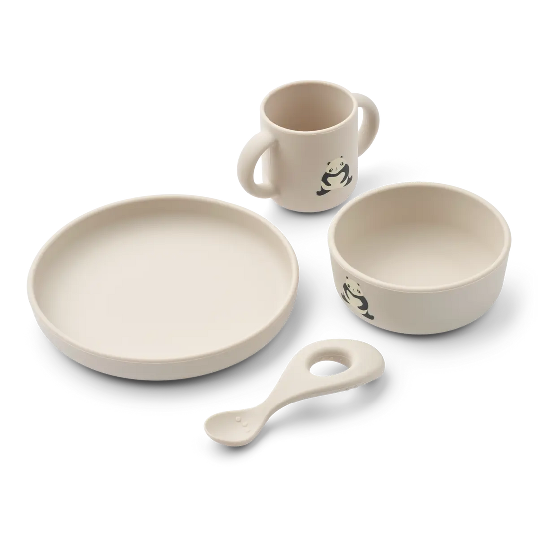 Blue Almonds Ltd Vivi Printed Tableware Set - Panda / Sandy - UNISEX LIEWOOD
