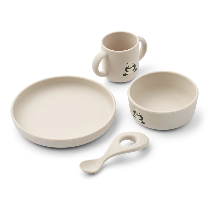 Blue Almonds Ltd Vivi Printed Tableware Set - Panda / Sandy - UNISEX LIEWOOD