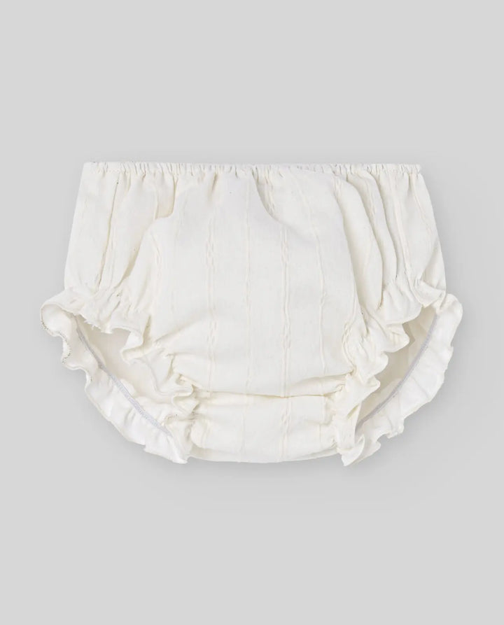 Blue Almonds Ltd WOVEN NEWBORN BLOOMERS PAZ OI 25-26 - Cream Paz Rodriguez
