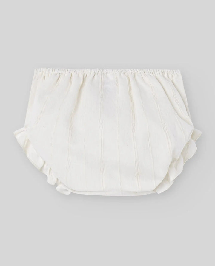 Blue Almonds Ltd WOVEN NEWBORN BLOOMERS PAZ OI 25-26 - Cream Paz Rodriguez