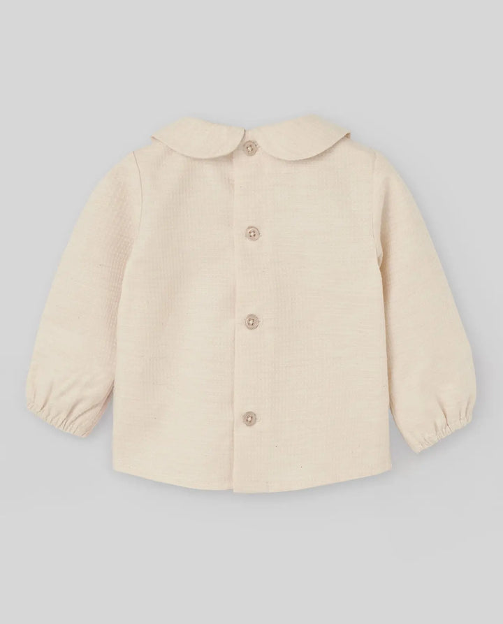 Blue Almonds Ltd WOVEN NEWBORN BLOUSE ALEGRIA - Light Brown Paz Rodriguez