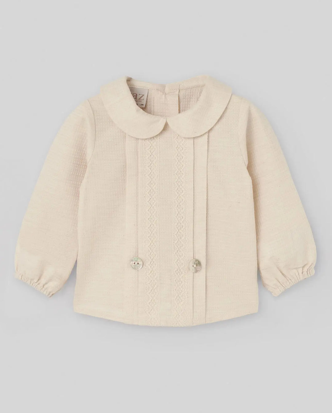 Blue Almonds Ltd WOVEN NEWBORN BLOUSE ALEGRIA - Light Brown Paz Rodriguez