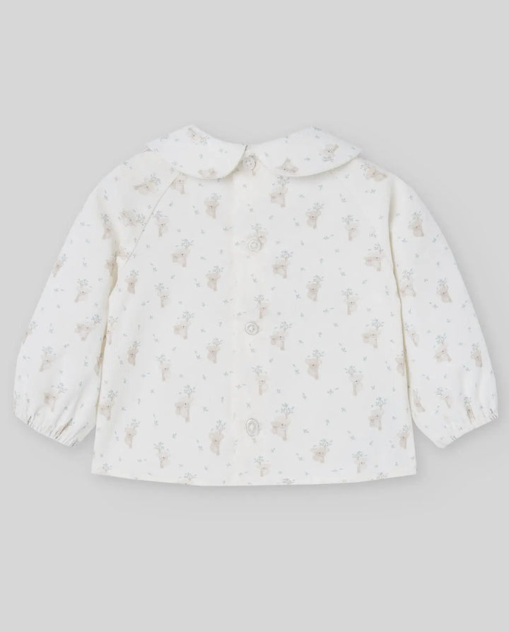 Blue Almonds Ltd WOVEN NEWBORN BLOUSE KOALA - Dutch Blue Paz Rodriguez