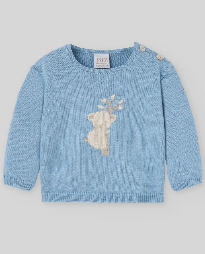 Blue Almonds Ltd WOVEN NEWBORN BLOUSE KOALA - Dutch Blue Paz Rodriguez