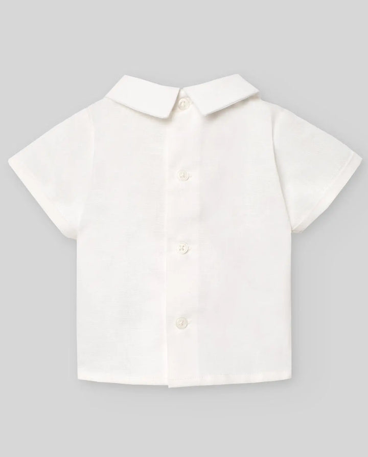 Blue Almonds Ltd WOVEN NEWBORN BLOUSE LINO Paz Rodriguez