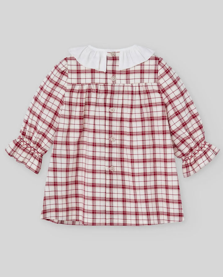 Blue Almonds Ltd WOVEN NEWBORN DRESS ACEBO - Red Paz Rodriguez