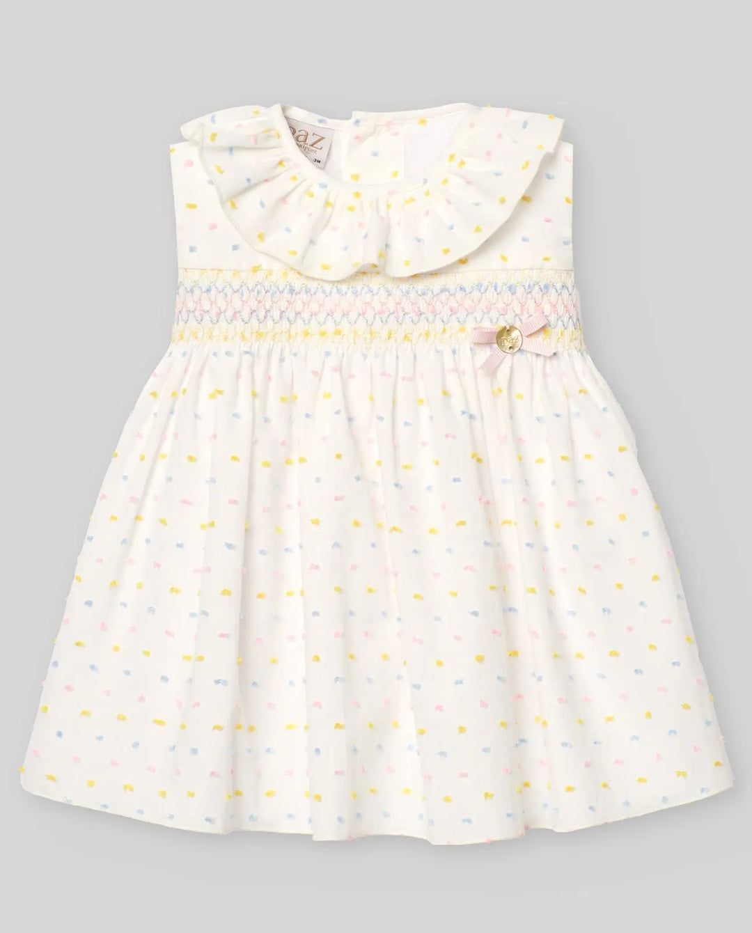 Blue Almonds Ltd WOVEN NEWBORN DRESS BICO Paz Rodriguez