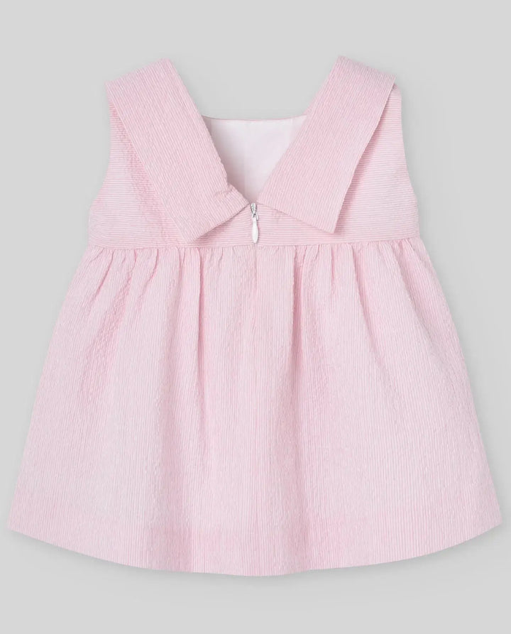 Blue Almonds Ltd WOVEN NEWBORN DRESS CANDY - Chalk Pink Paz Rodriguez