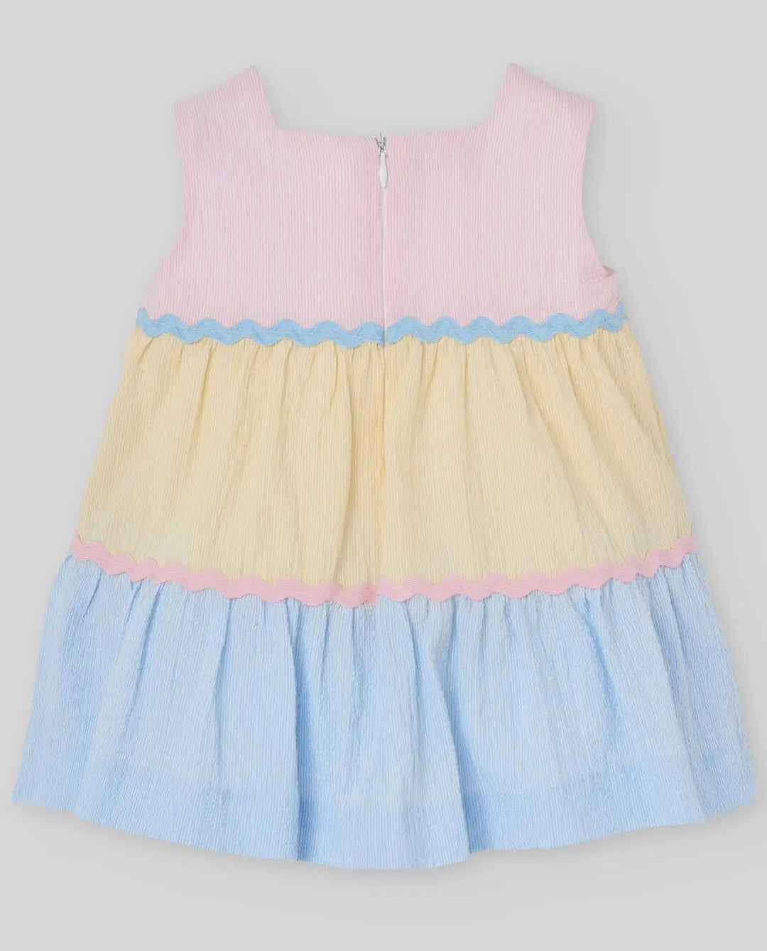 Blue Almonds Ltd WOVEN NEWBORN DRESS CANDY - Chalk Pink Paz Rodriguez