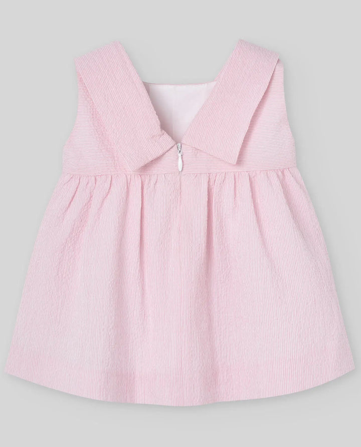 Blue Almonds Ltd WOVEN NEWBORN DRESS CANDY - Chalk Pink Paz Rodriguez