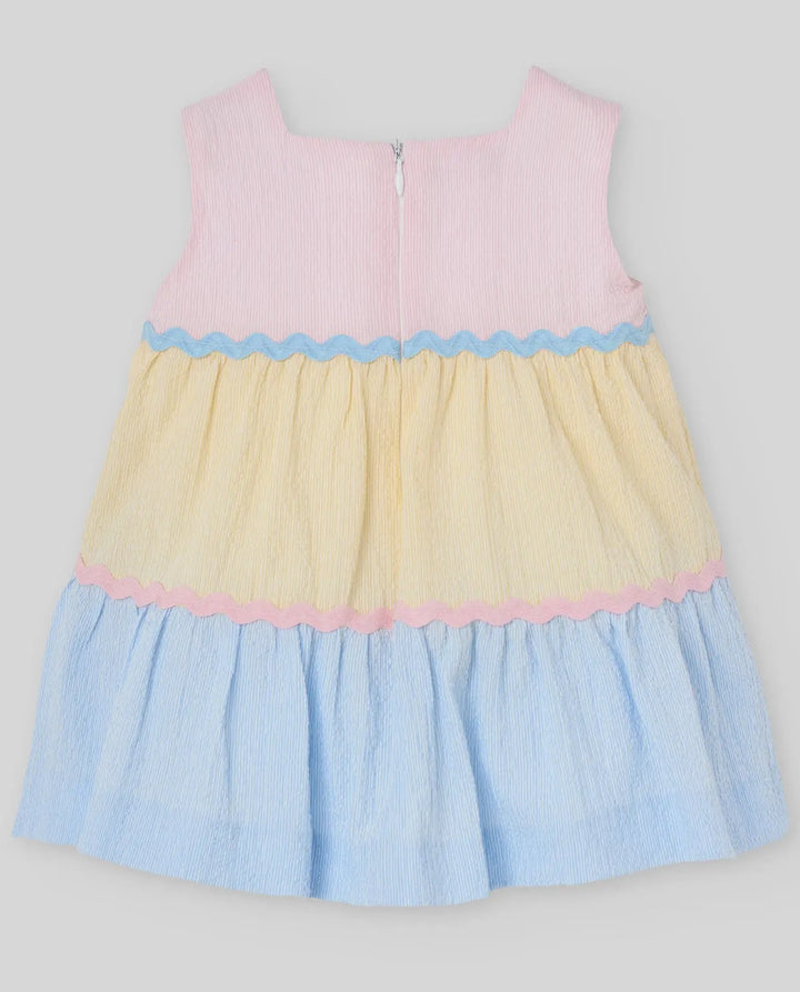 Blue Almonds Ltd WOVEN NEWBORN DRESS CANDY - Chalk Pink Paz Rodriguez