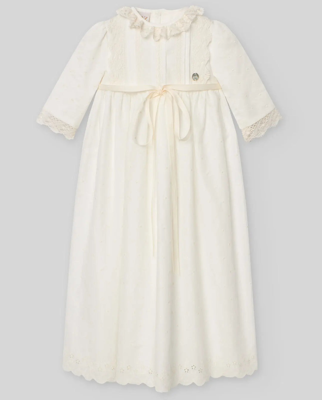 Blue Almonds Ltd WOVEN NEWBORN LONG DRESS PAZ V25 Paz Rodriguez