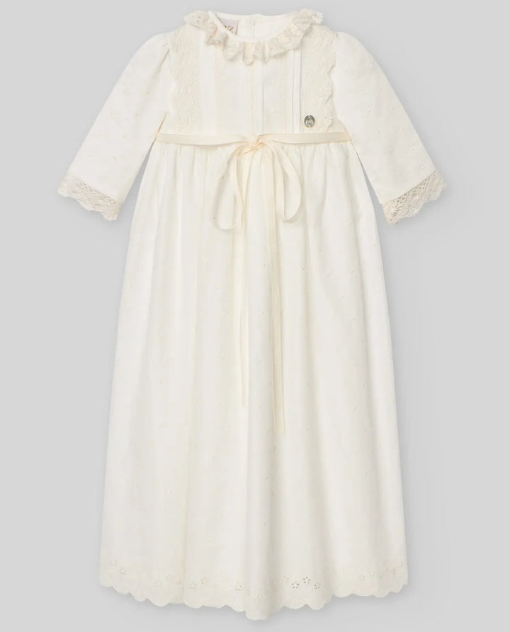 Blue Almonds Ltd WOVEN NEWBORN LONG DRESS PAZ V25 Paz Rodriguez