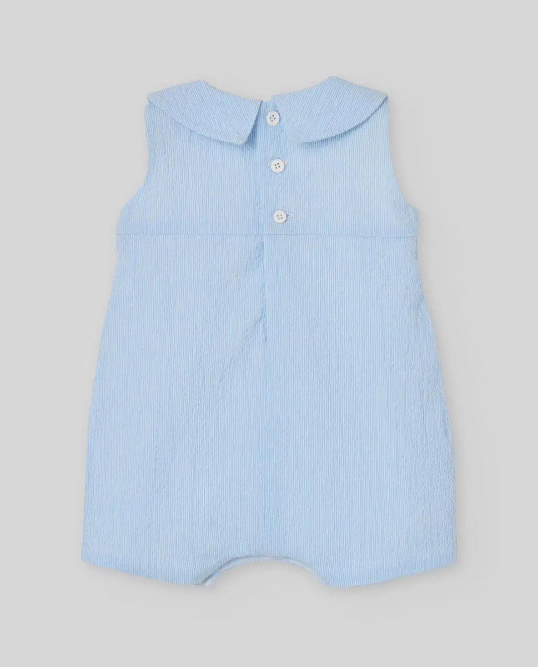 Blue Almonds Ltd WOVEN NEWBORN ROMPER CANDY - Sky Blue Paz Rodriguez