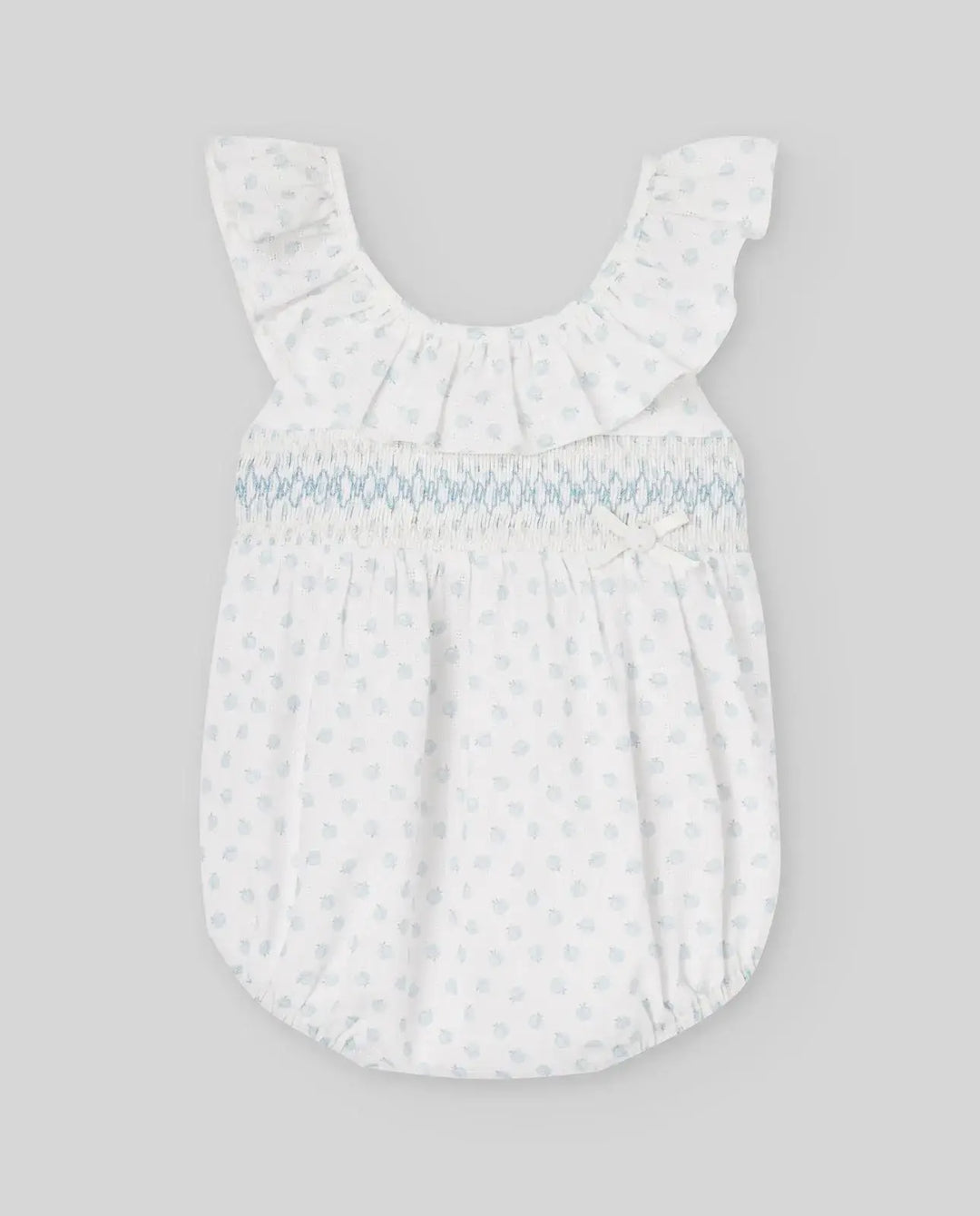 Blue Almonds Ltd WOVEN NEWBORN ROMPER EDEN V26 - Breeze Blue Paz Rodriguez