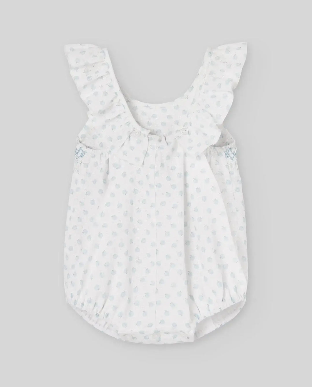 Blue Almonds Ltd WOVEN NEWBORN ROMPER EDEN V26 - Breeze Blue Paz Rodriguez