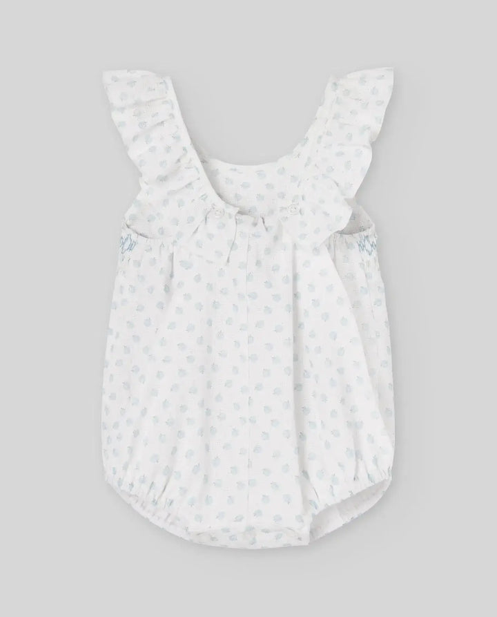 Blue Almonds Ltd WOVEN NEWBORN ROMPER EDEN V26 - Breeze Blue Paz Rodriguez