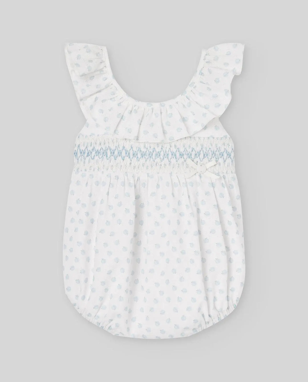 Blue Almonds Ltd WOVEN NEWBORN ROMPER EDEN V26 - Breeze Blue Paz Rodriguez