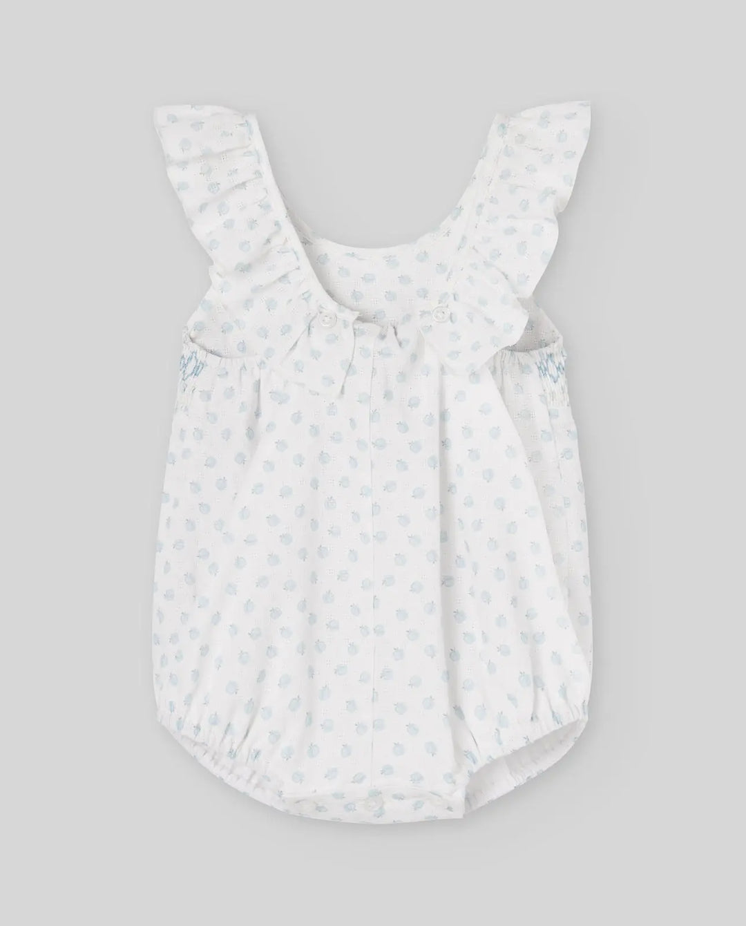 Blue Almonds Ltd WOVEN NEWBORN ROMPER EDEN V26 - Breeze Blue Paz Rodriguez