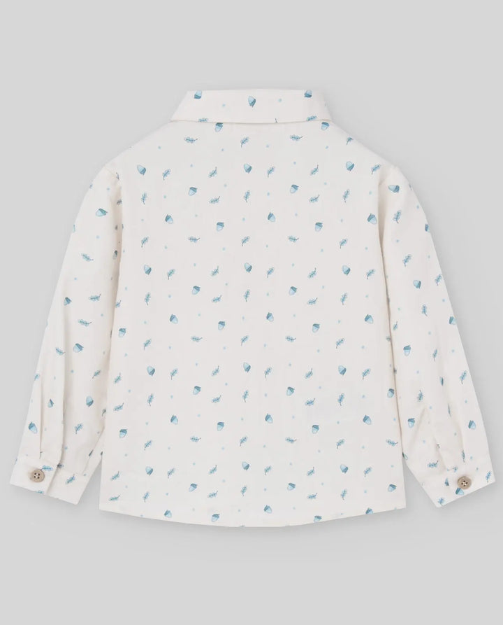 Blue Almonds Ltd WOVEN NEWBORN SHIRT QUINTA - Nile Blue Paz Rodriguez