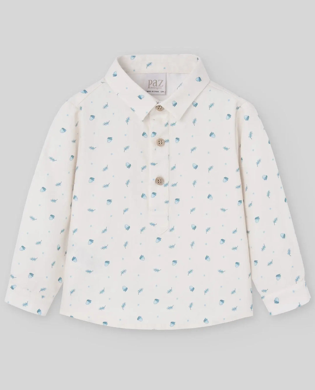 Blue Almonds Ltd WOVEN NEWBORN SHIRT QUINTA - Nile Blue Paz Rodriguez