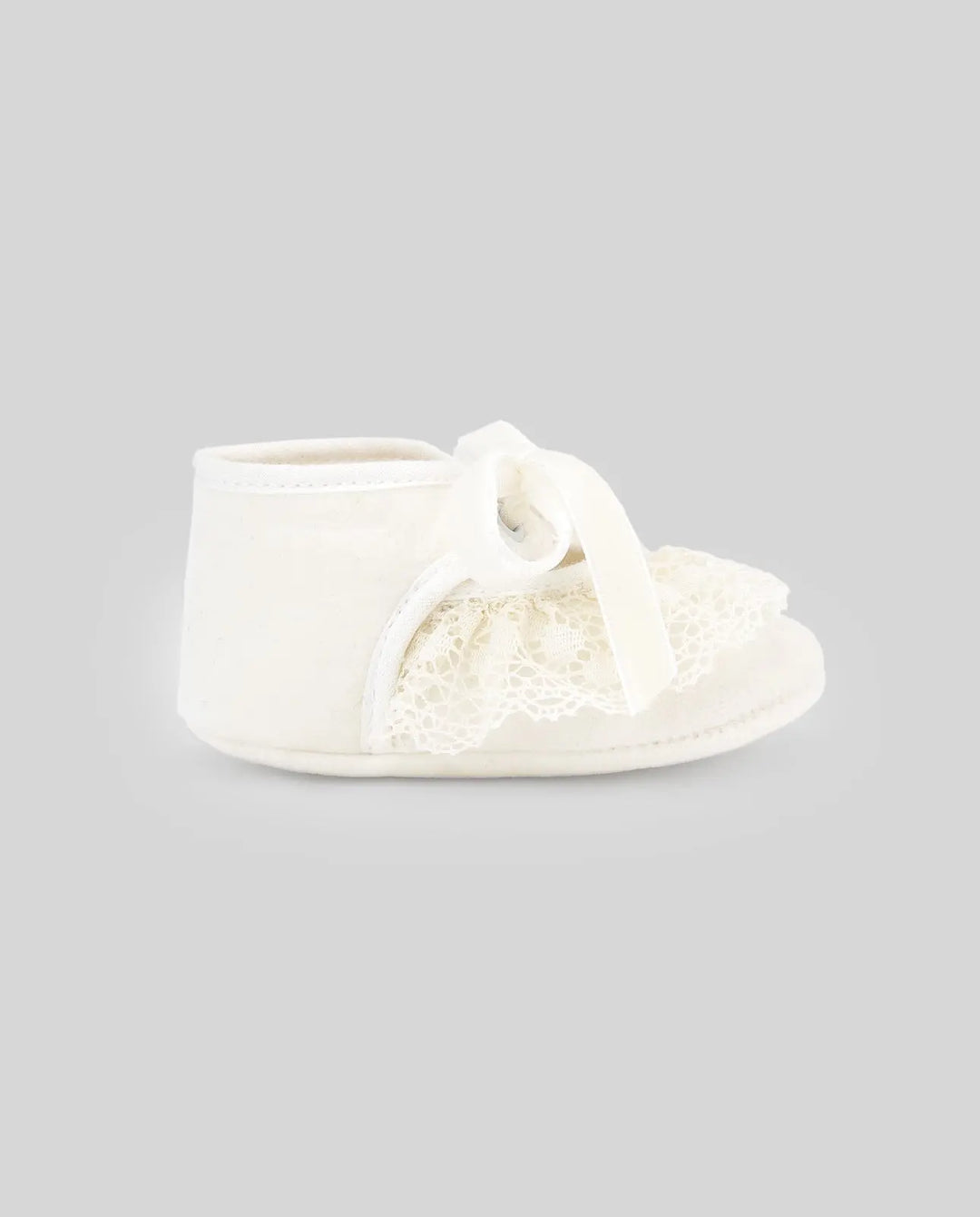 Blue Almonds Ltd WOVEN NEWBORN SHOES ERIZOS - Cream Paz Rodriguez