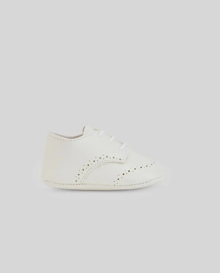 Blue Almonds Ltd WOVEN NEWBORN SHOES ESENCIAL - Cream Paz Rodriguez