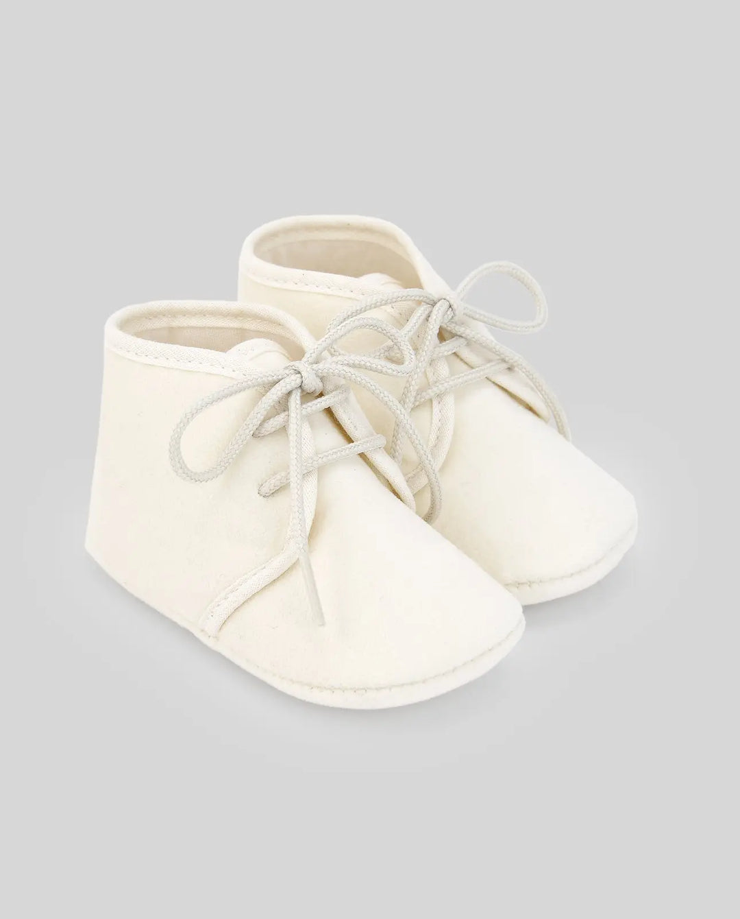 Blue Almonds Ltd WOVEN NEWBORN SHOES PAZ OI 25-26 - Cream Paz Rodriguez