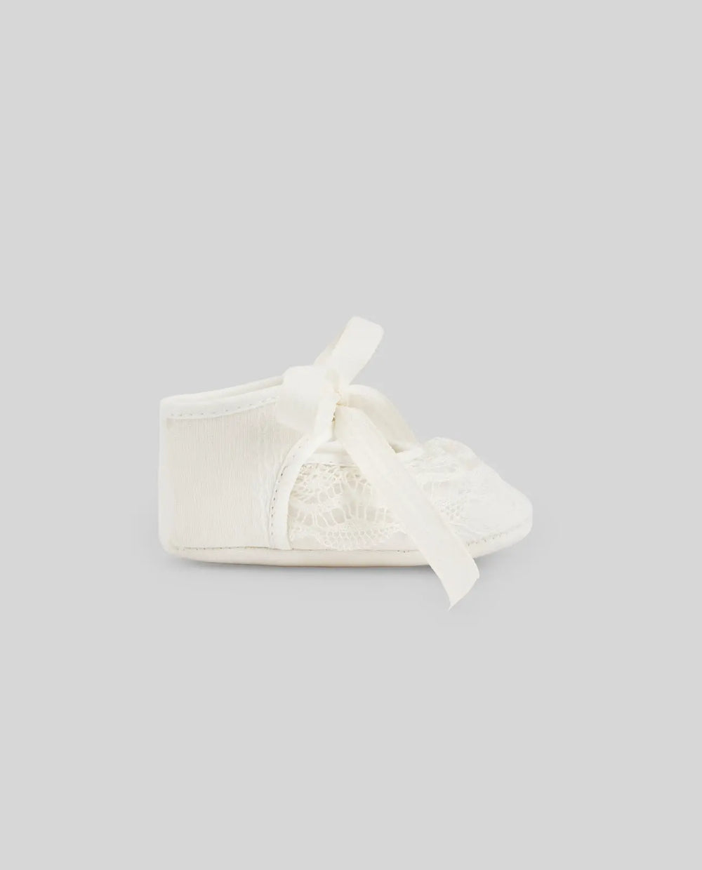 Blue Almonds Ltd WOVEN NEWBORN SHOES PAZ V26 - Cream Paz Rodriguez