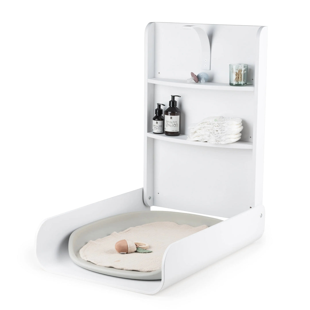 Blue Almonds Ltd Wall-Mounted Changing Table - Classic White Sebra