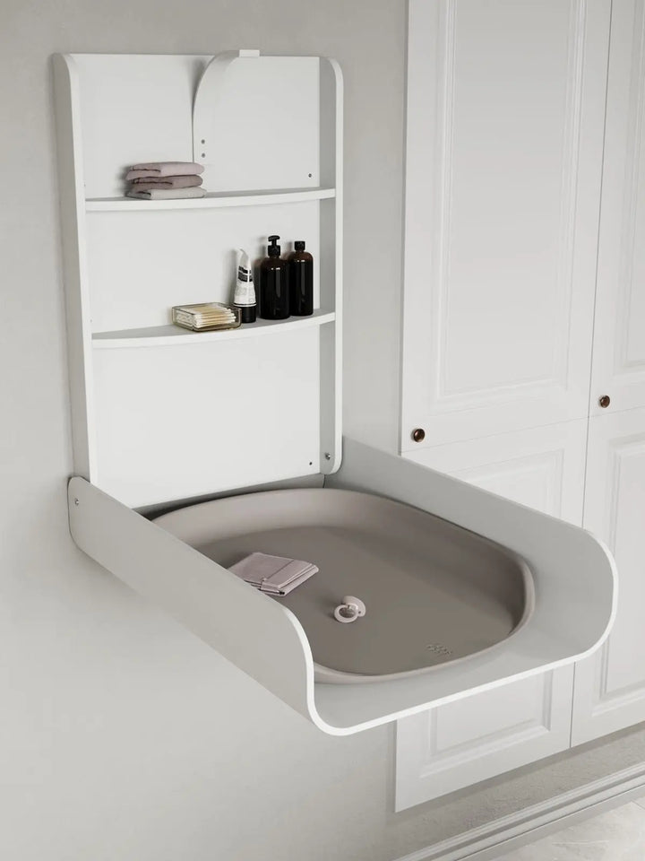 Blue Almonds Ltd Wall-Mounted Changing Table - Classic White Sebra