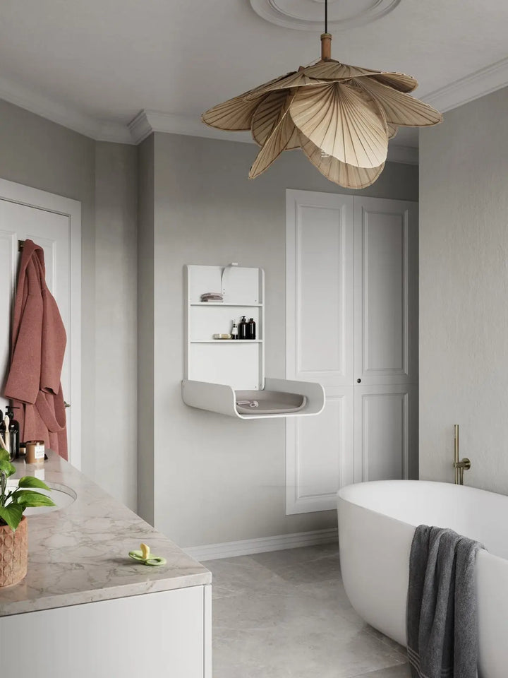 Blue Almonds Ltd Wall-Mounted Changing Table - Classic White Sebra