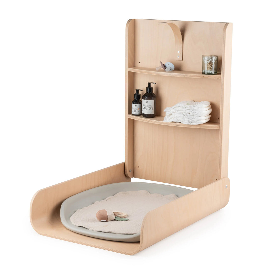 Blue Almonds Ltd Wall-Mounted Changing Table -Wooden Edition Sebra