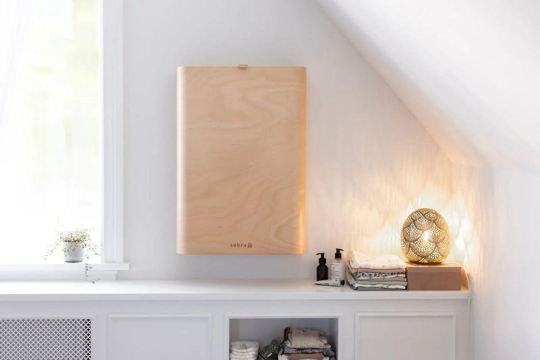 Blue Almonds Ltd Wall-Mounted Changing Table -Wooden Edition Sebra